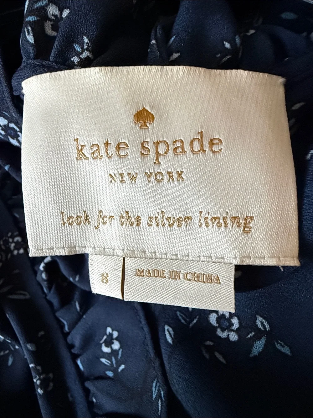 kate spade navy dress