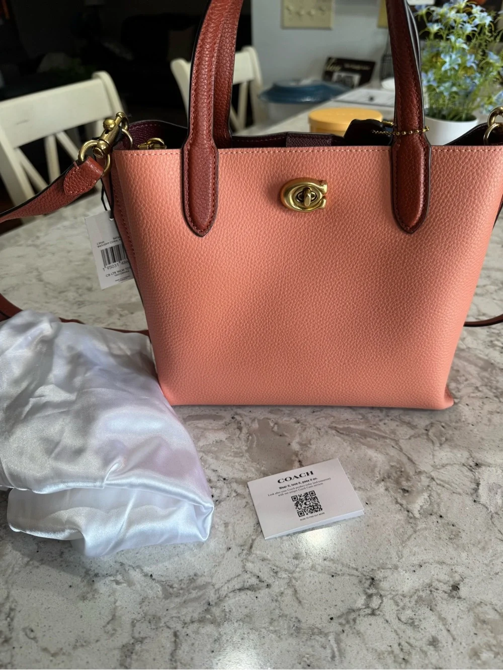 Coach pebbled leather