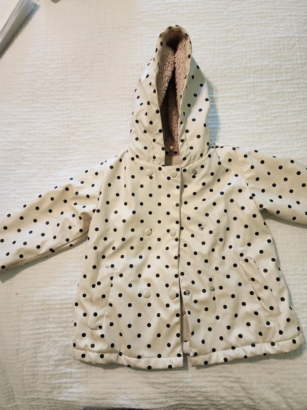 Zara cream raincoat