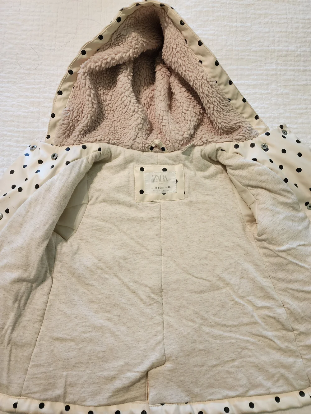 Zara cream raincoat