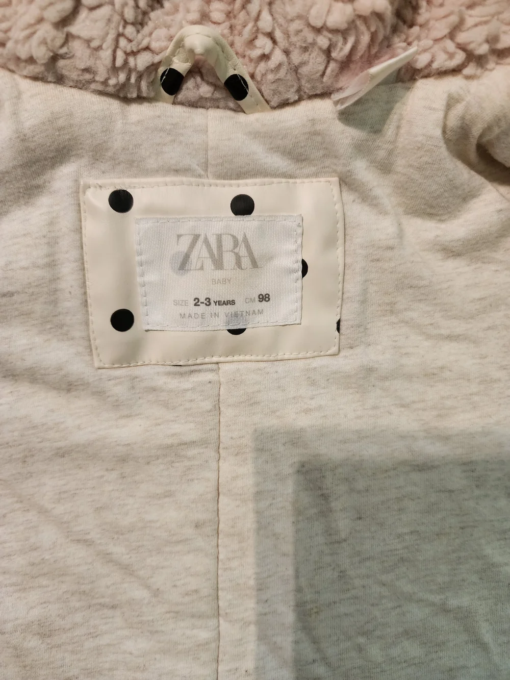 Zara cream raincoat