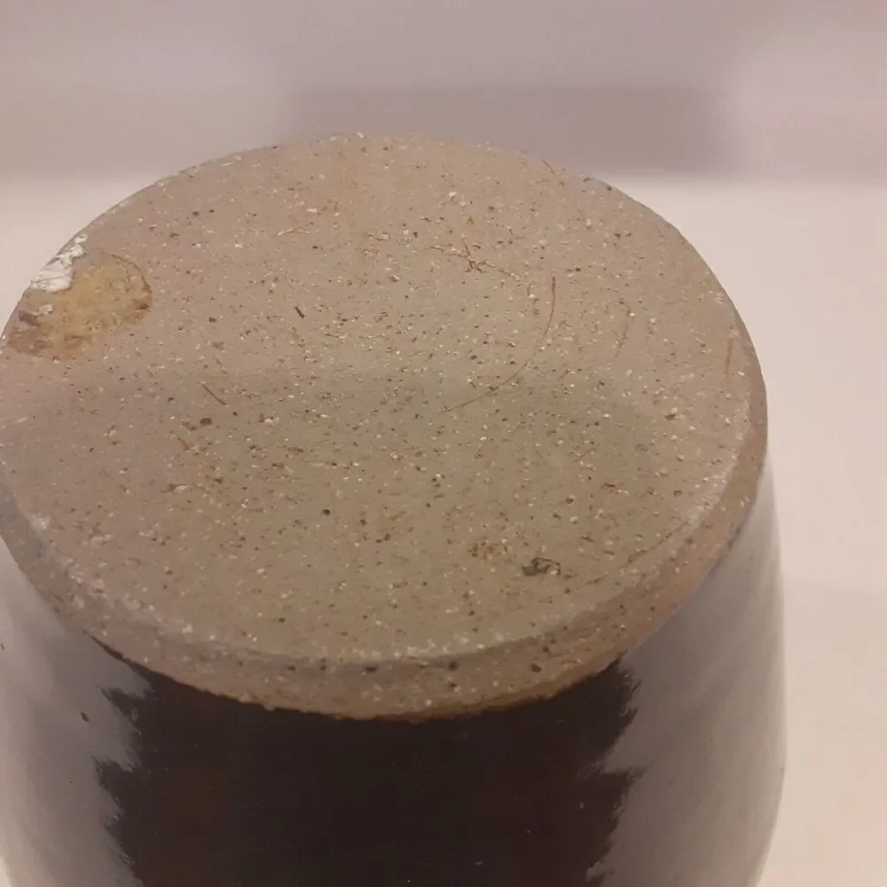 Stoneware Vessel Handmade Pottery Unsigned Masculine
