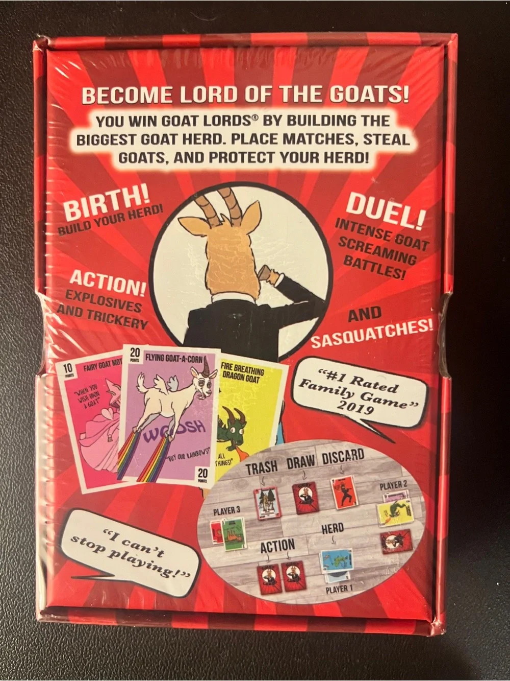 Goat Lords Game Hilarious, Addictive & Competitive Card Game NEW & SEALED