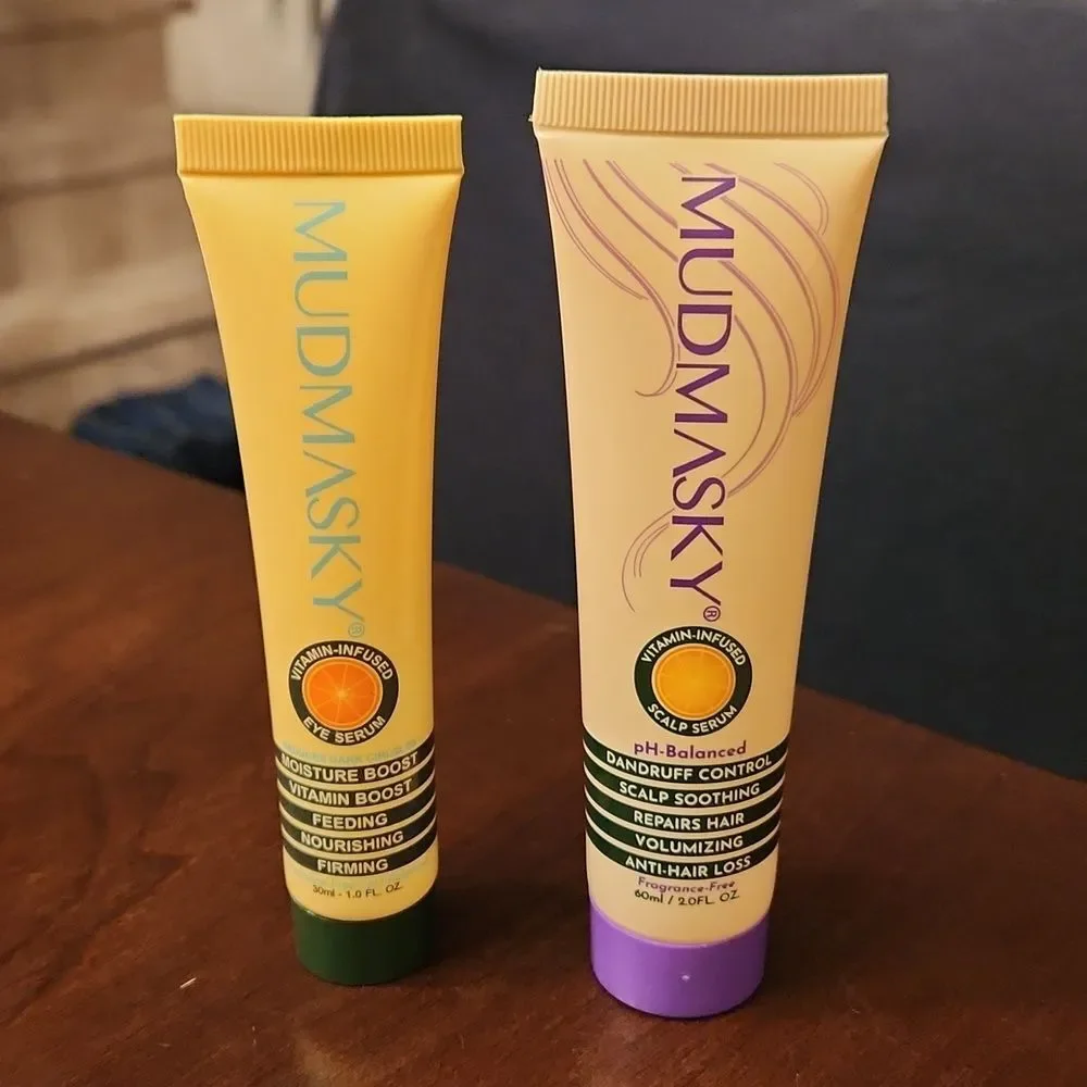 Mudmasky Set of Eye Serum & Scalp Serum Full-size NEW