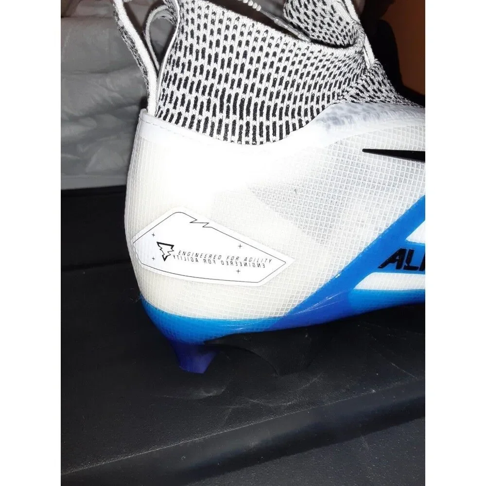 Nike Alpha Menace Elite 3 Football White Game Royal CT6648-101 Men's Size 9