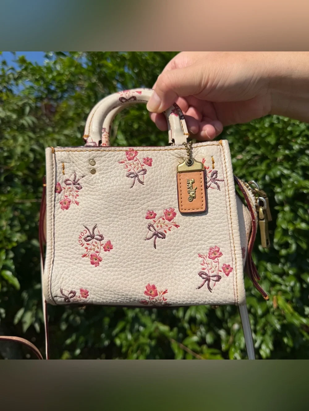 Coach Rogue 17 with Floral Bow Print (26835)
