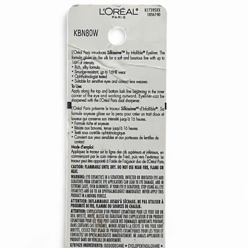 L’Oréal Infallible Silky Pencil Eyeliner True Teal 260 NWT