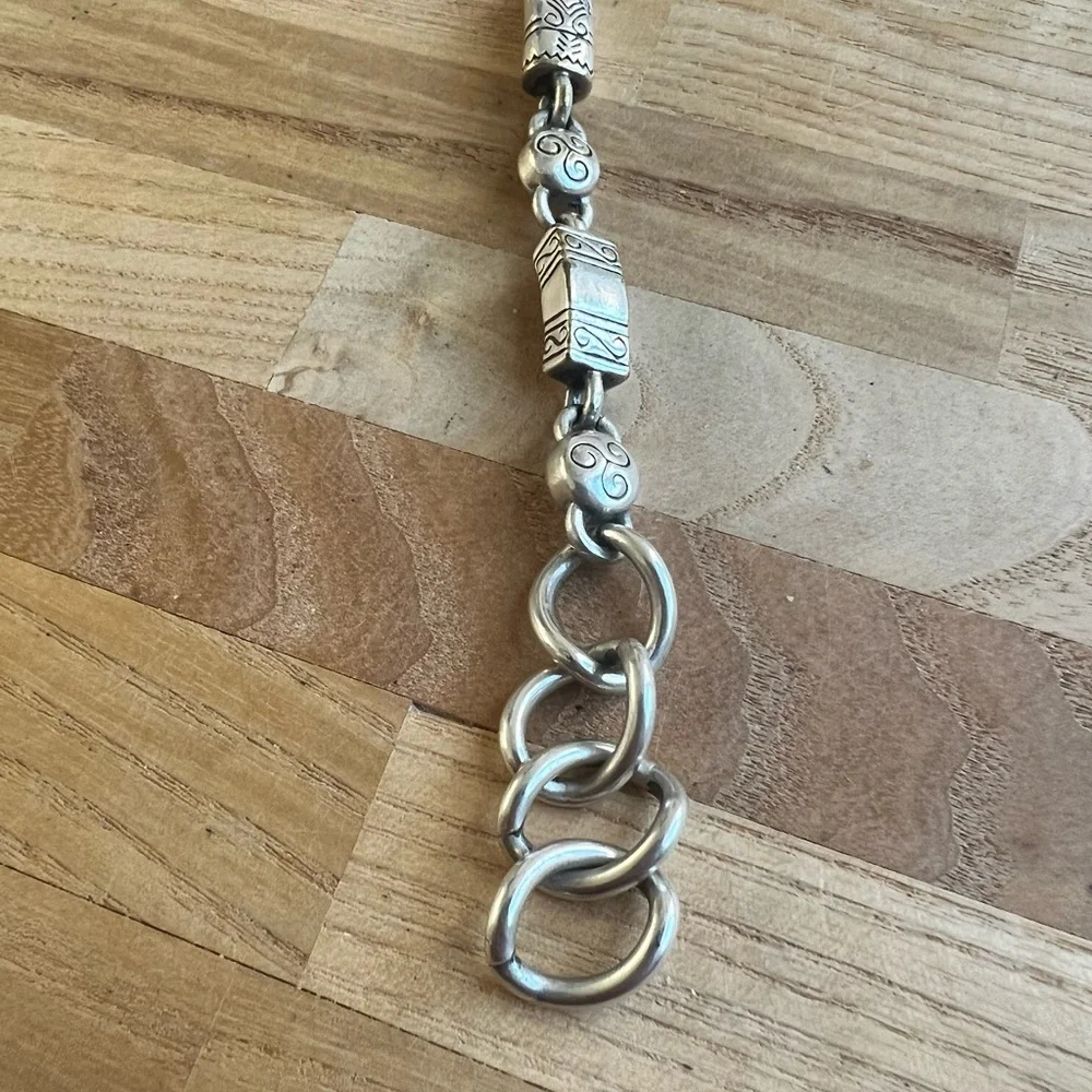 Brighton Marrakech ladies silver tone bracelet fashion watch NEW BATTERY