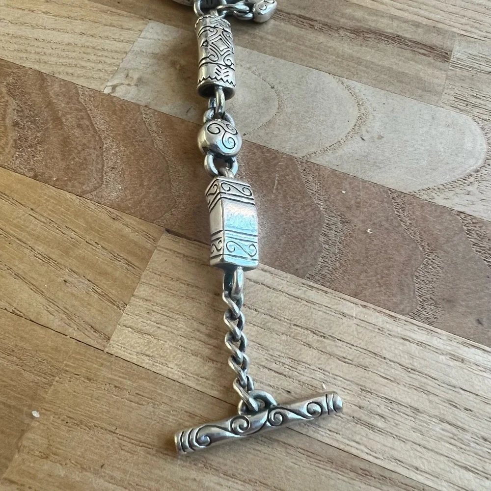 Brighton Marrakech ladies silver tone bracelet fashion watch NEW BATTERY