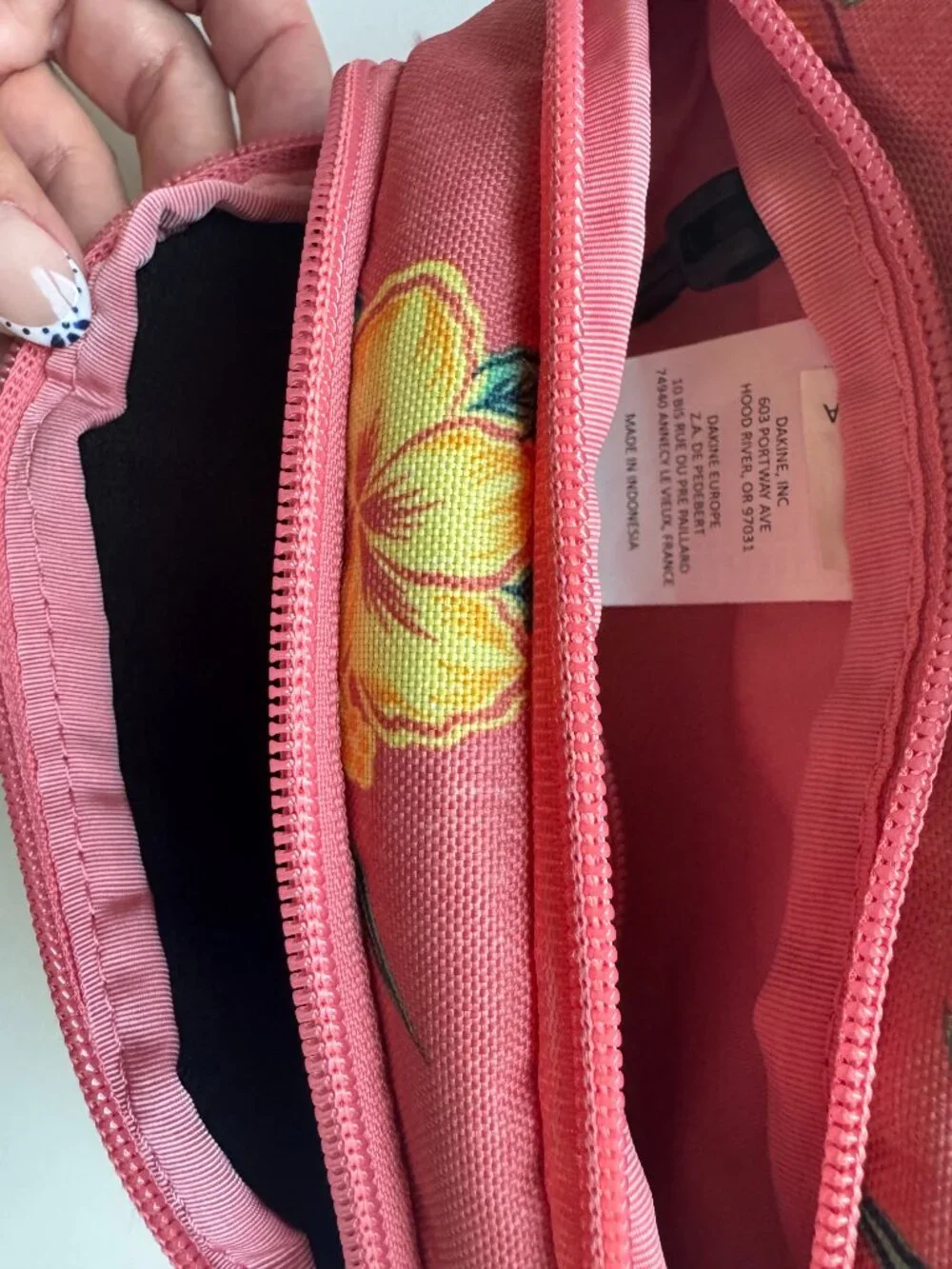 Dakine Floral Waist Pack Fanny Pack Crossbody Sling Bag Pink Hawaiian Adjustable