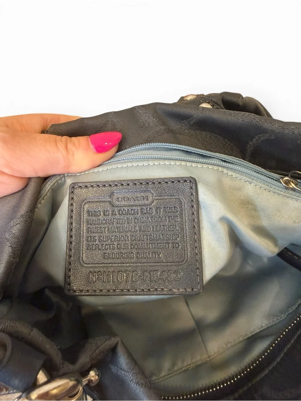 Coach Signature Carly Hobo Shoulder Bag