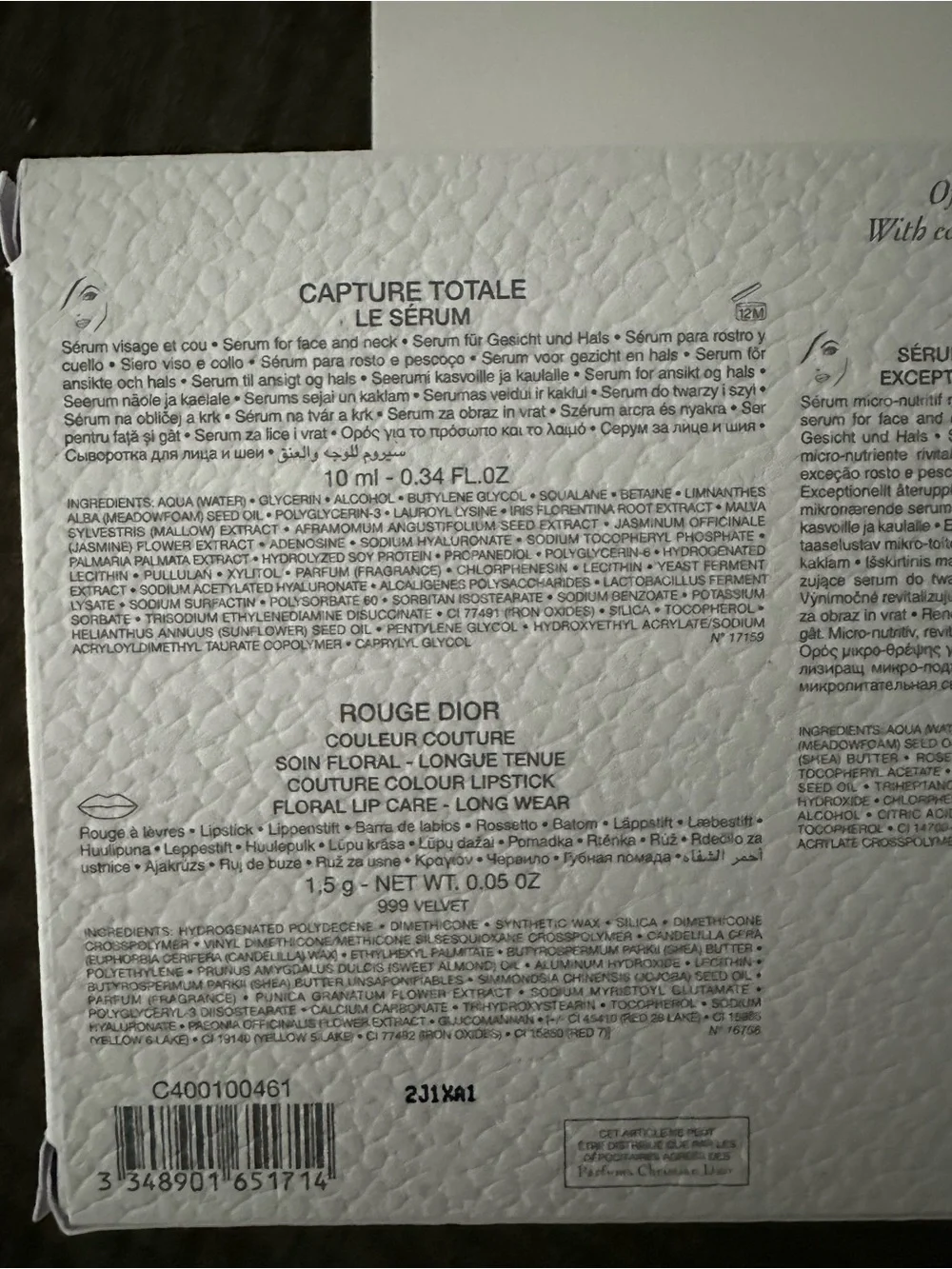 Dior curated skincare