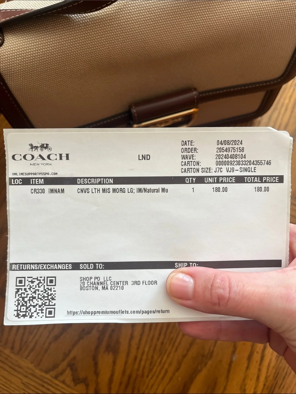 Coach large morgan