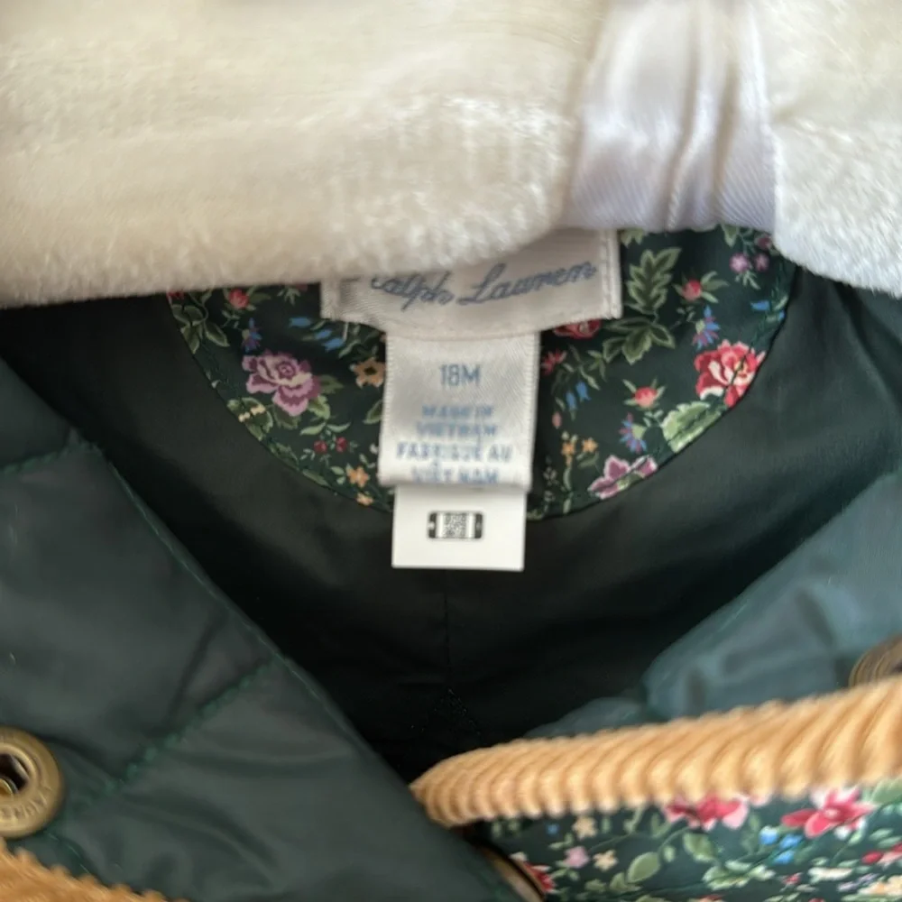 Ralph Lauren quilted hooded