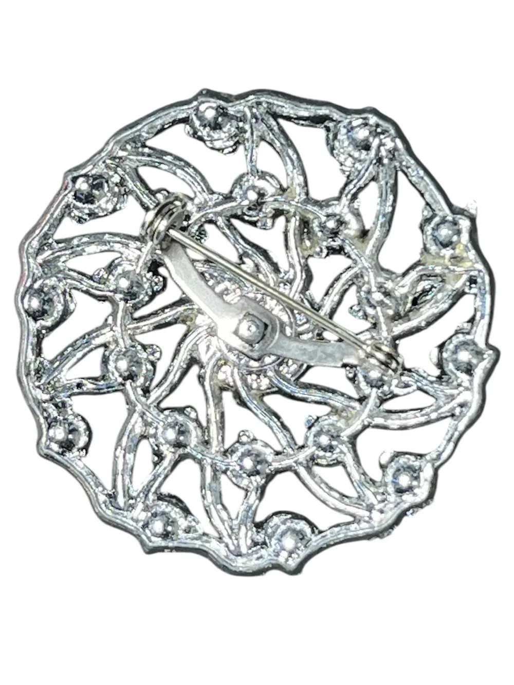 Vintage 2” silver pin