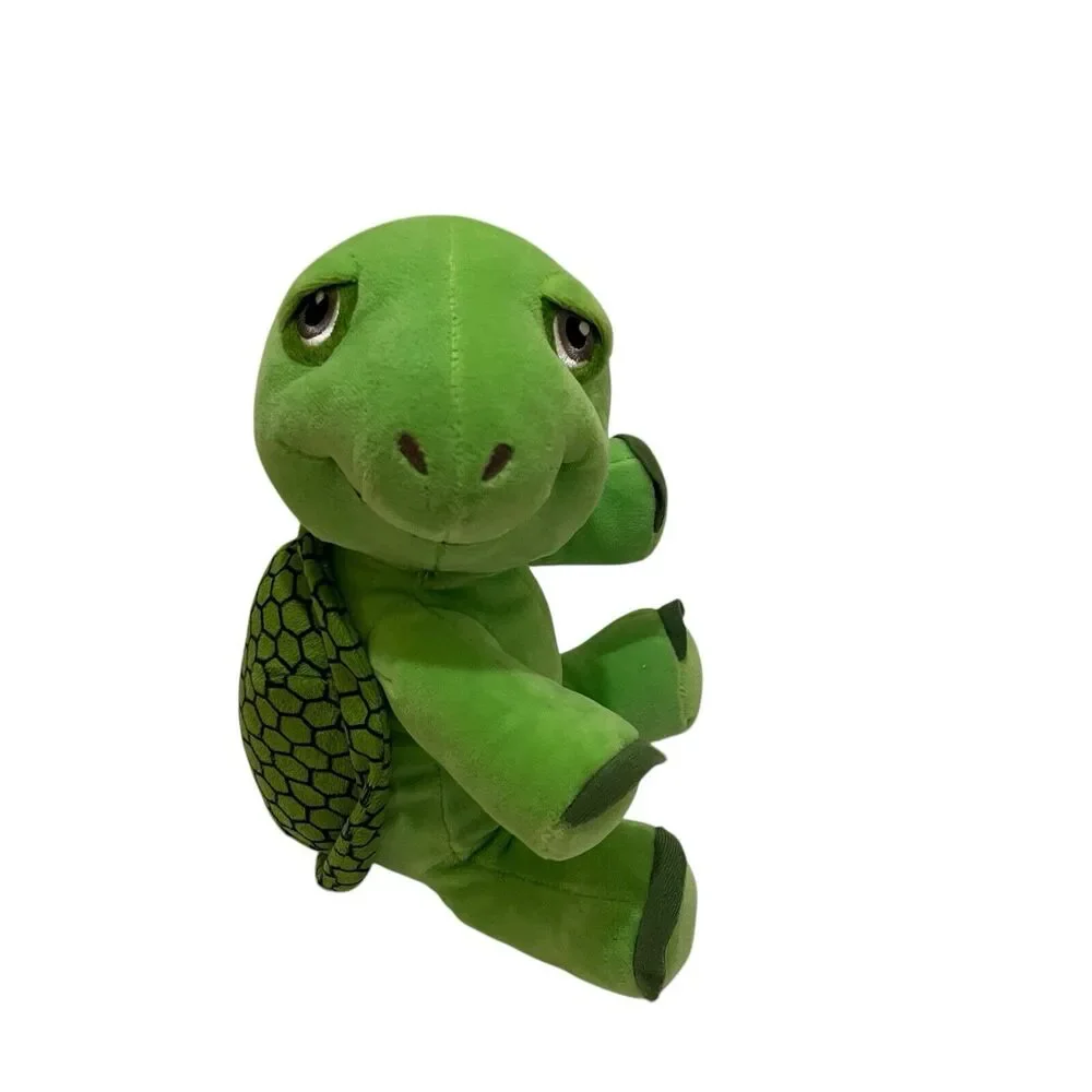 2019 Progressive Plush Terry Green Turtle Plush Tortoise Stuffed Animal Toy 10”