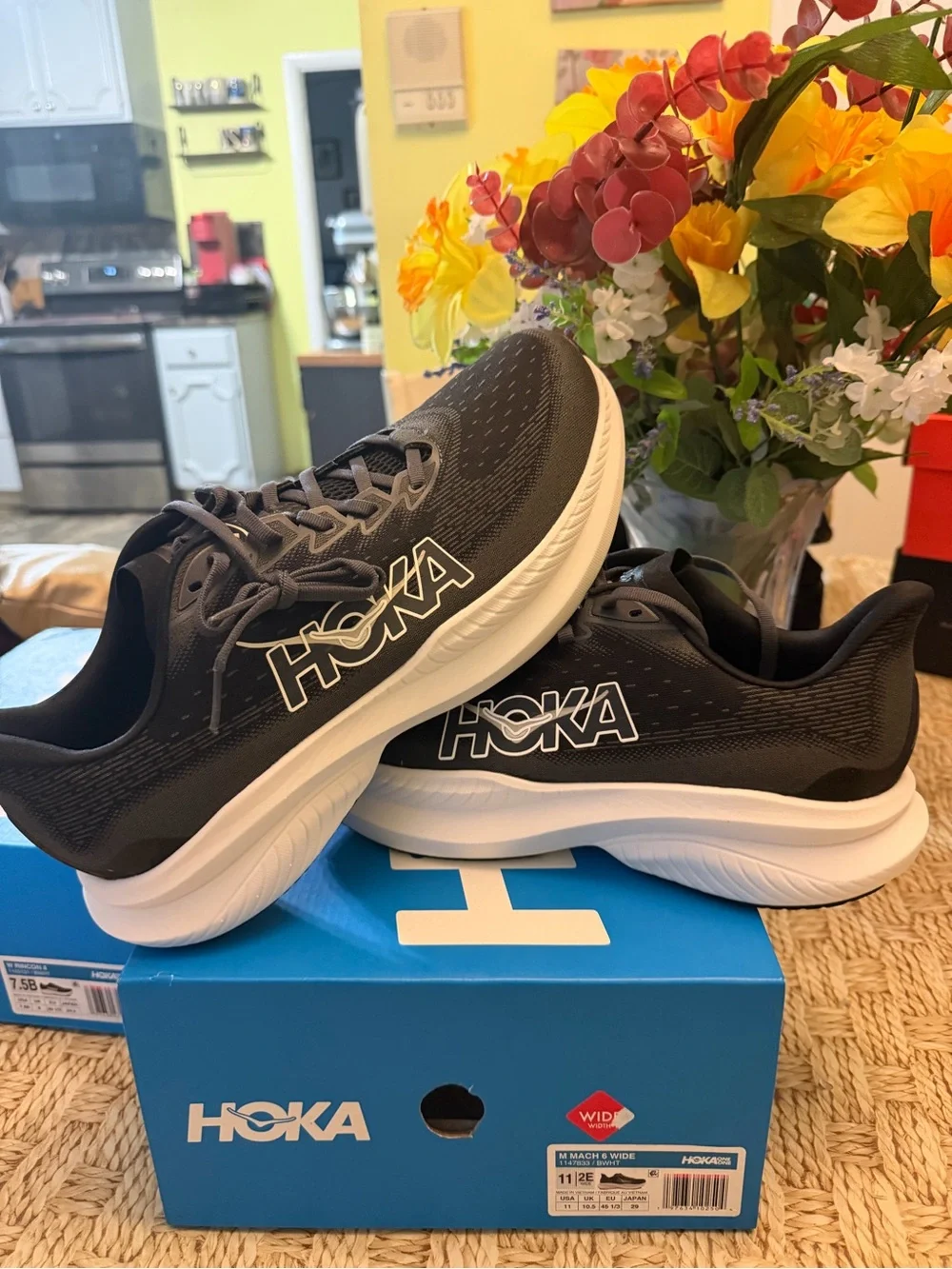 Hoka Men's Mach 6 2E WIDE SZ 11 mens new in box !!