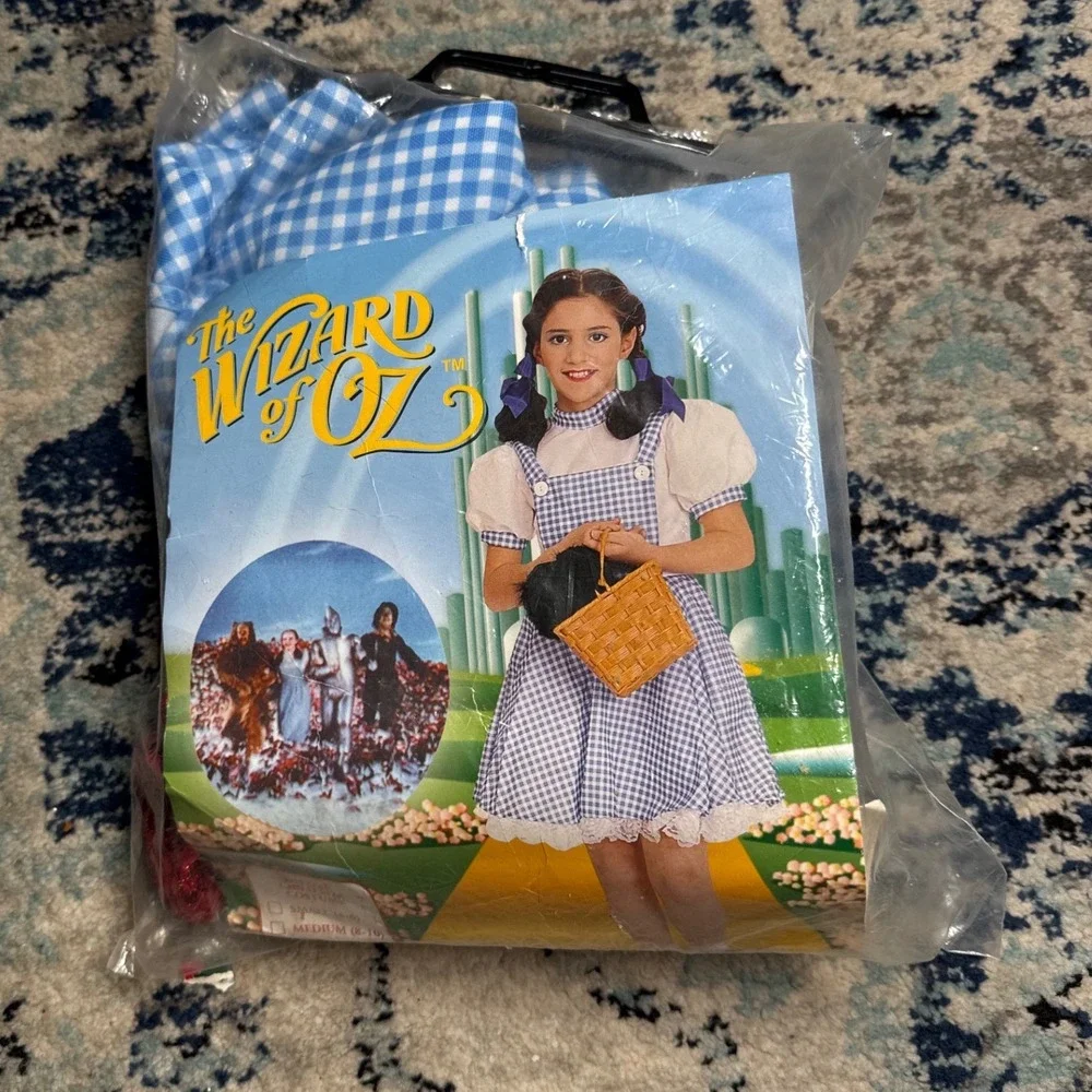 Rubies Wizard of Oz Dorothy Costume Girls Large 12-14 Gingham Dress 1996 10655