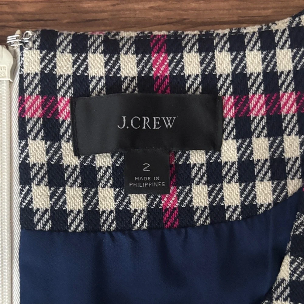 J. Crew elegant checkered