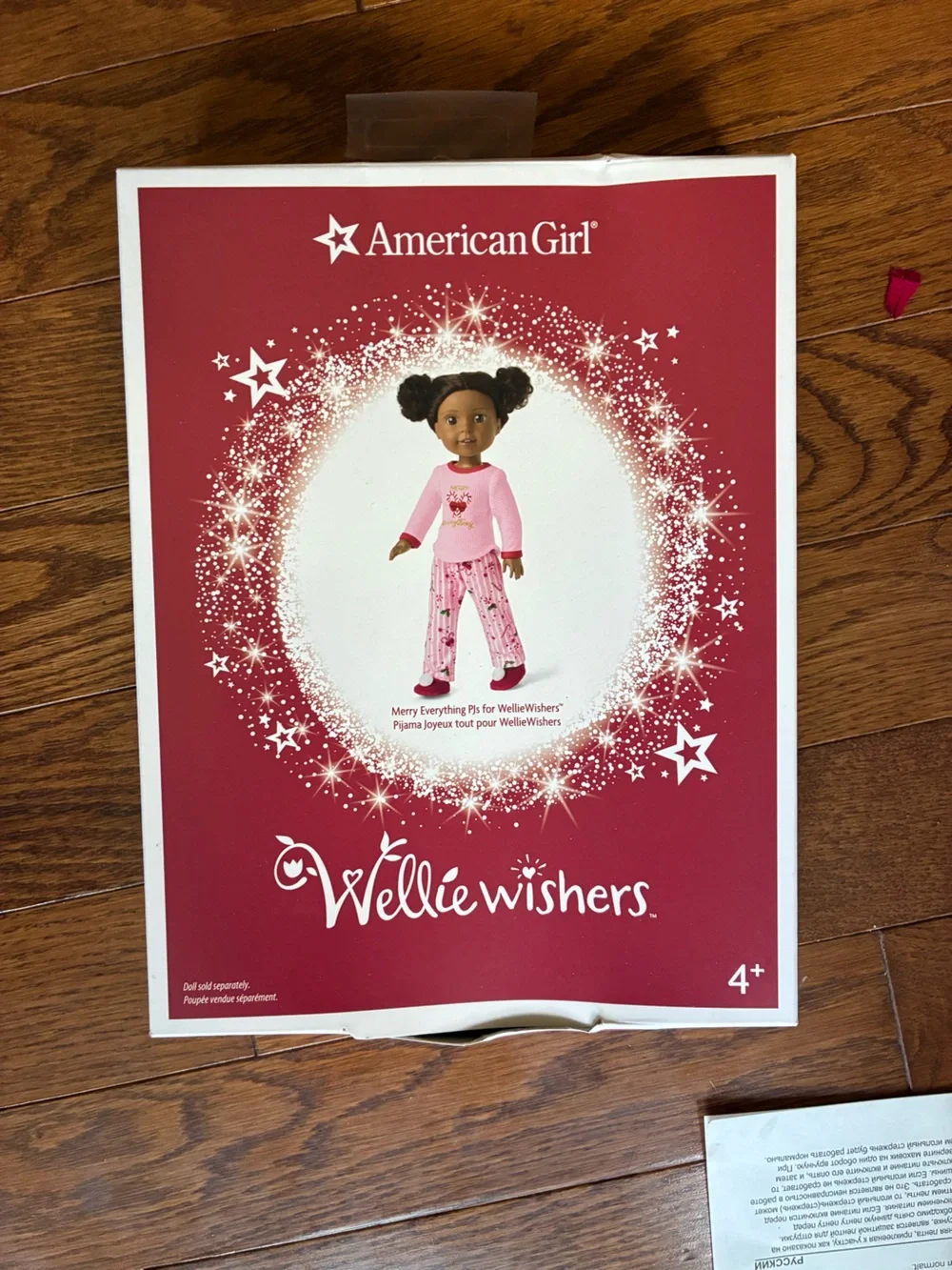 American Girl WellieWishers Pink Pajama Outfit with Patterned Pants