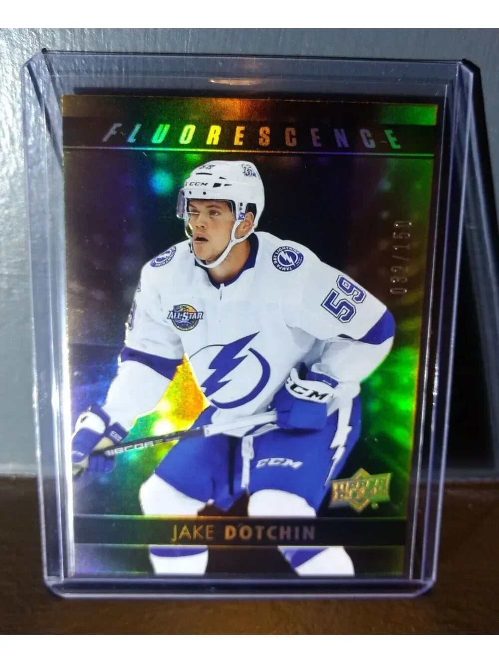 2017 Jake Dotchin Upper Deck Fluorescence #F-12 Hockey Card #/150