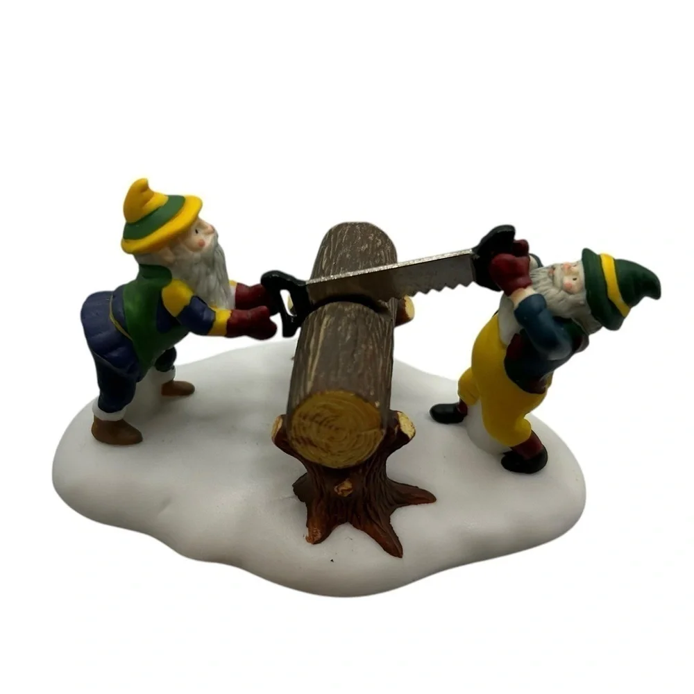 Dept. 56 WOODSMEN ELVES Set of 3 Heritage Village Collection #5630-8 in Box