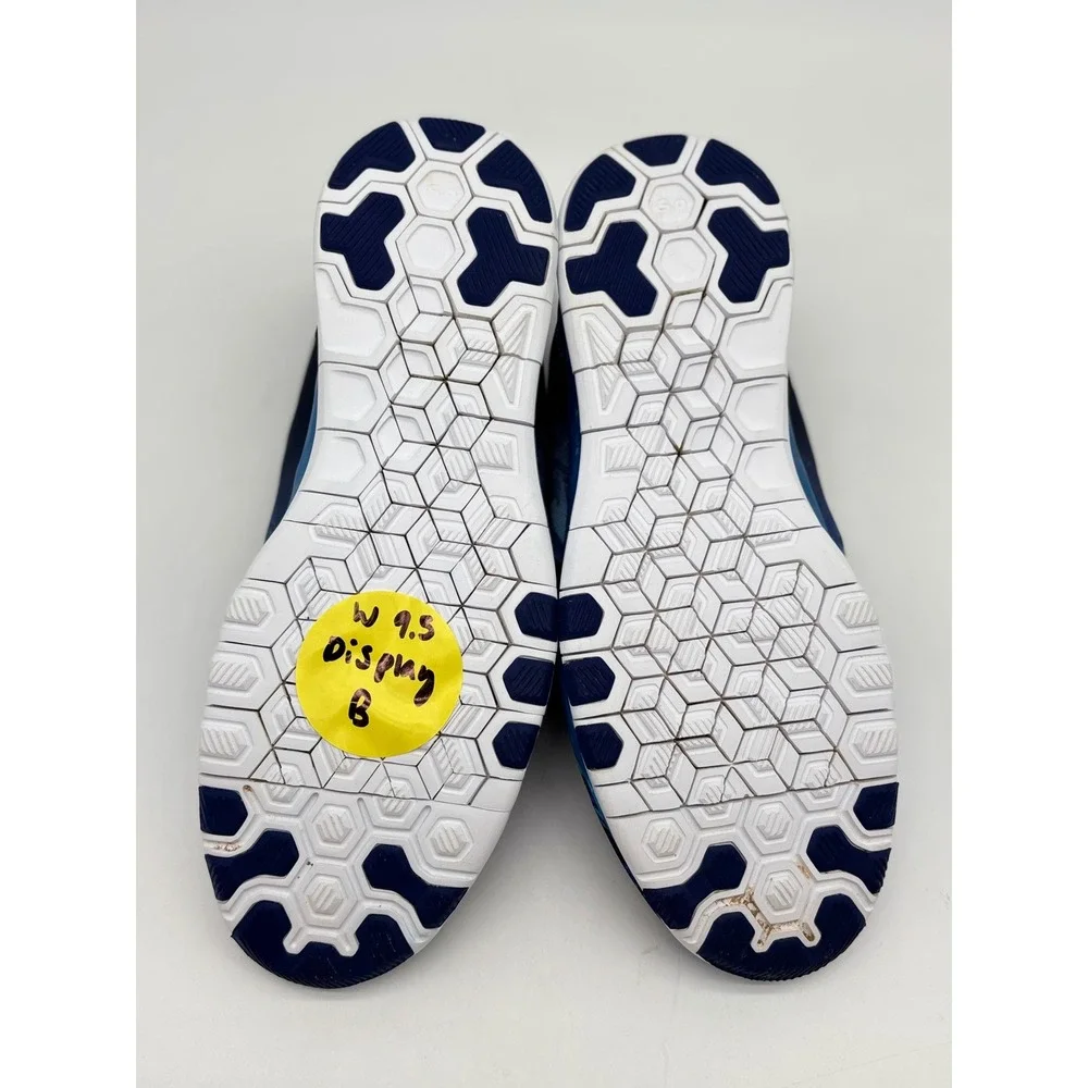 Nike Free TR Fit 5.0 Blue Teal Abstract Print Training Shoes 704695-403 Mens 9.5