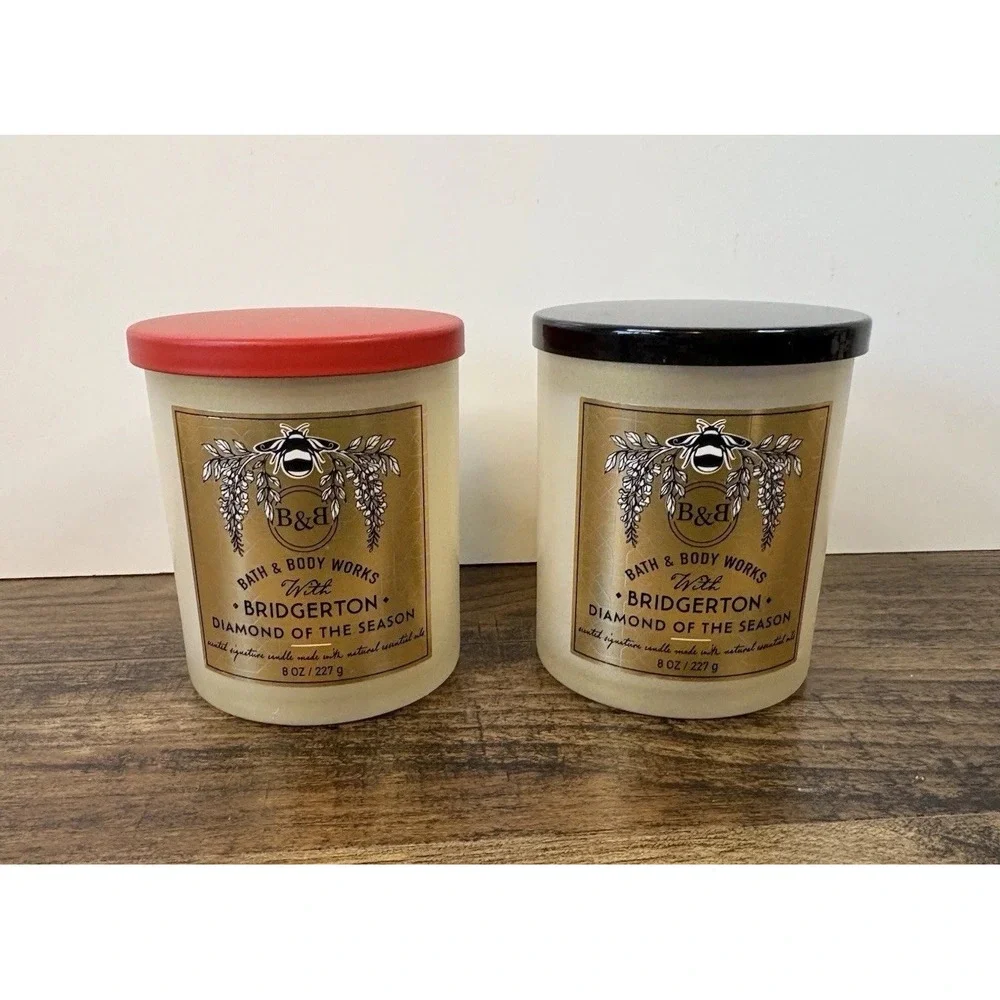 Lot Of 2 Bath & Body Works Bridgerton Diamond Of The Season 1 Wick Candles NEW