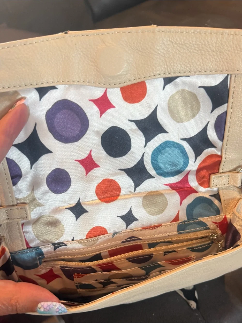 Grace Adele cream leather