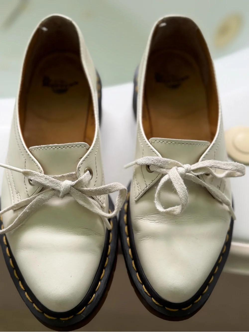 Dr. Martens cream women