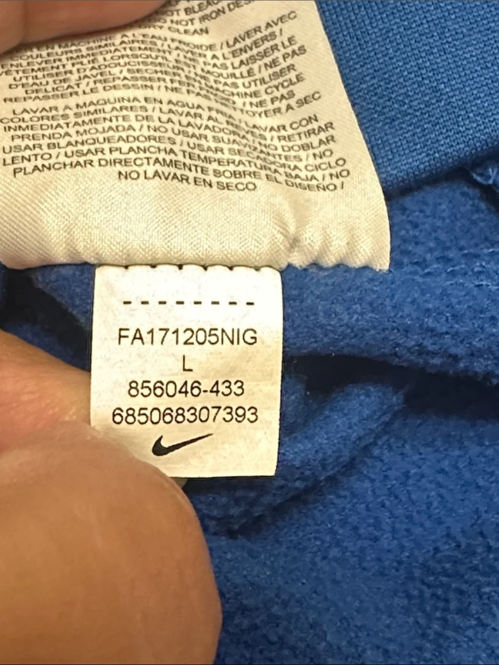 Nike size large