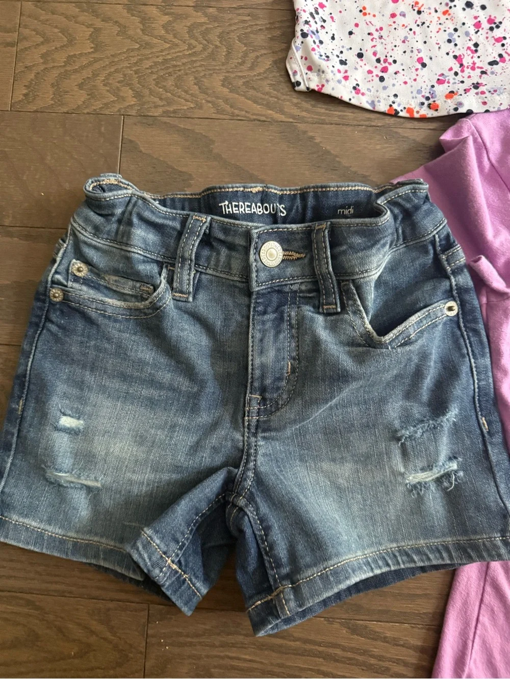 Girls clothes lot Jean shorts shirts size 6 & 6x school athletic dri fit