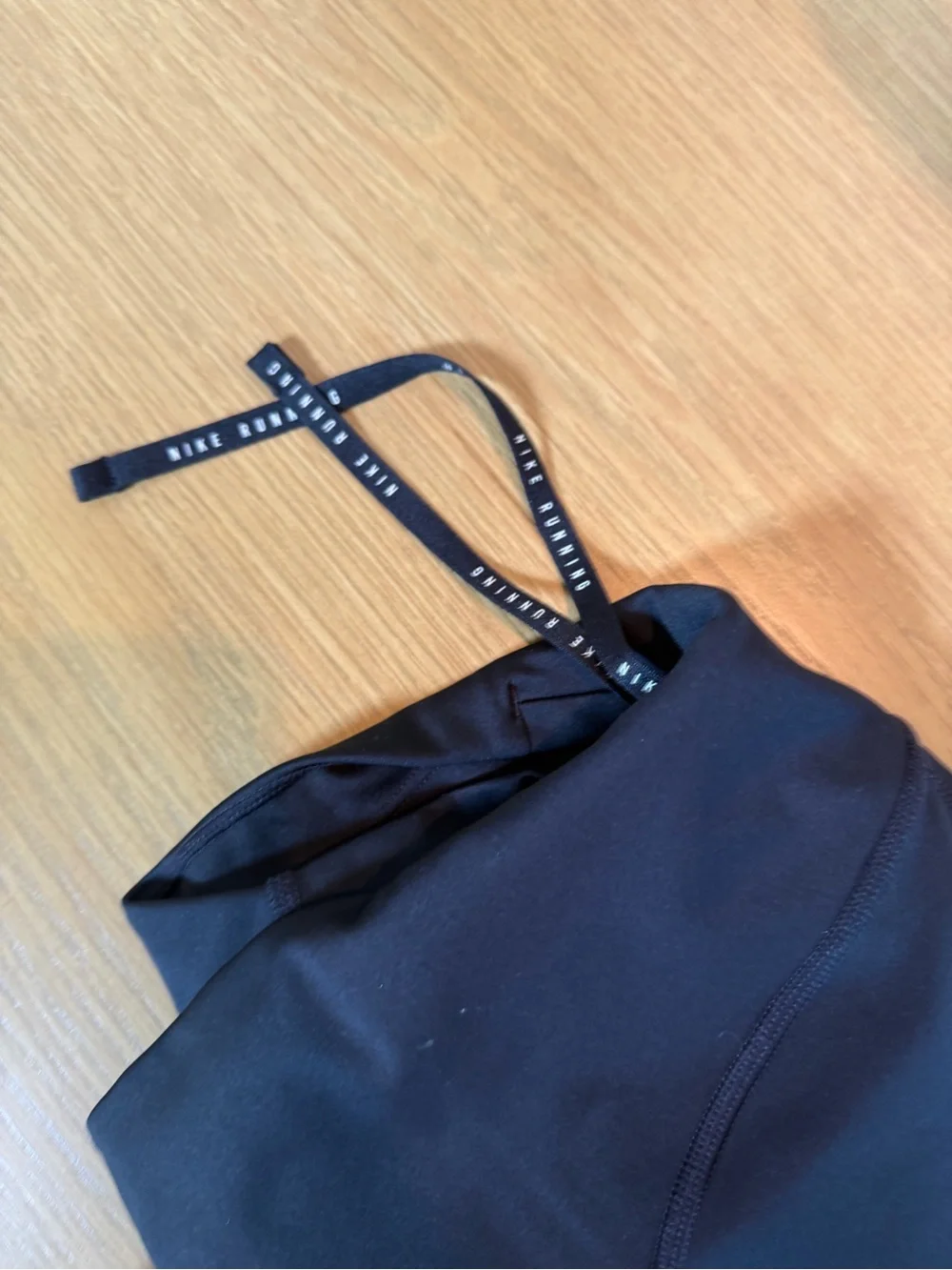Nike Black Leggings with Perforated Calf and Swoosh - Running with pockets