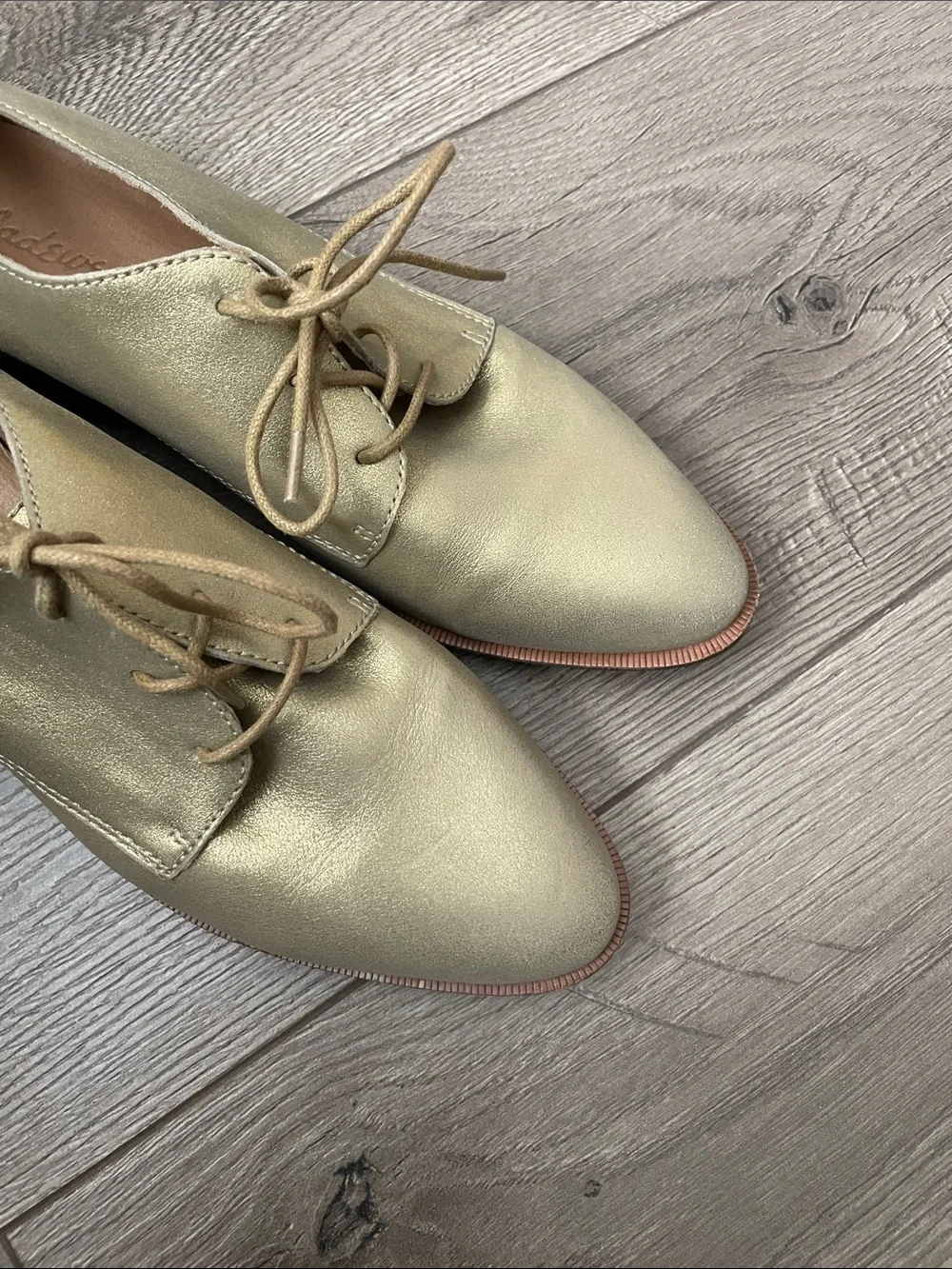 Madewell metallic gold
