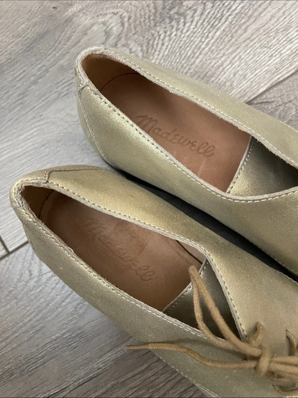 Madewell metallic gold