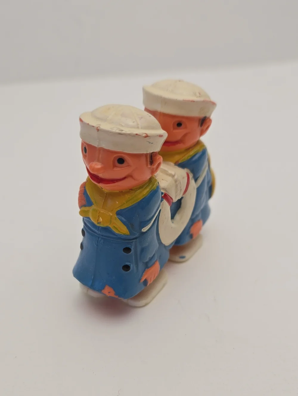 Vintage 60's Louis Marx Navy SAILORS Plastic Ramp Walker Toy Hong Kong