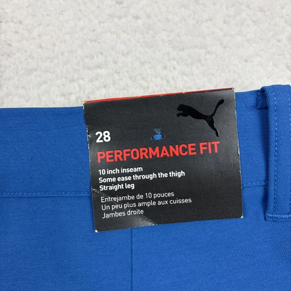 NEW PUMA‎ Mens 'Jackpot' Performance Shorts Size 28 Blue Stretch Lightweight NWT