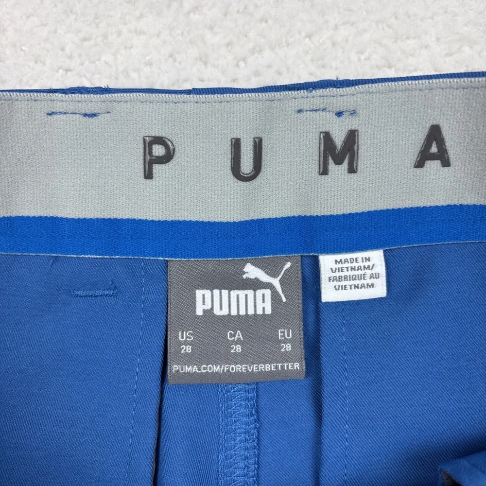 NEW PUMA‎ Mens 'Jackpot' Performance Shorts Size 28 Blue Stretch Lightweight NWT