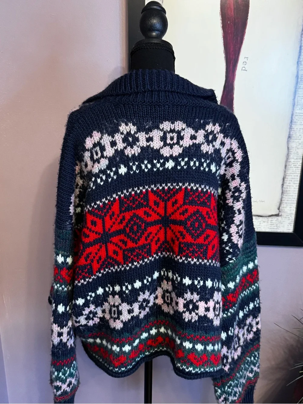 Free People chunky navy