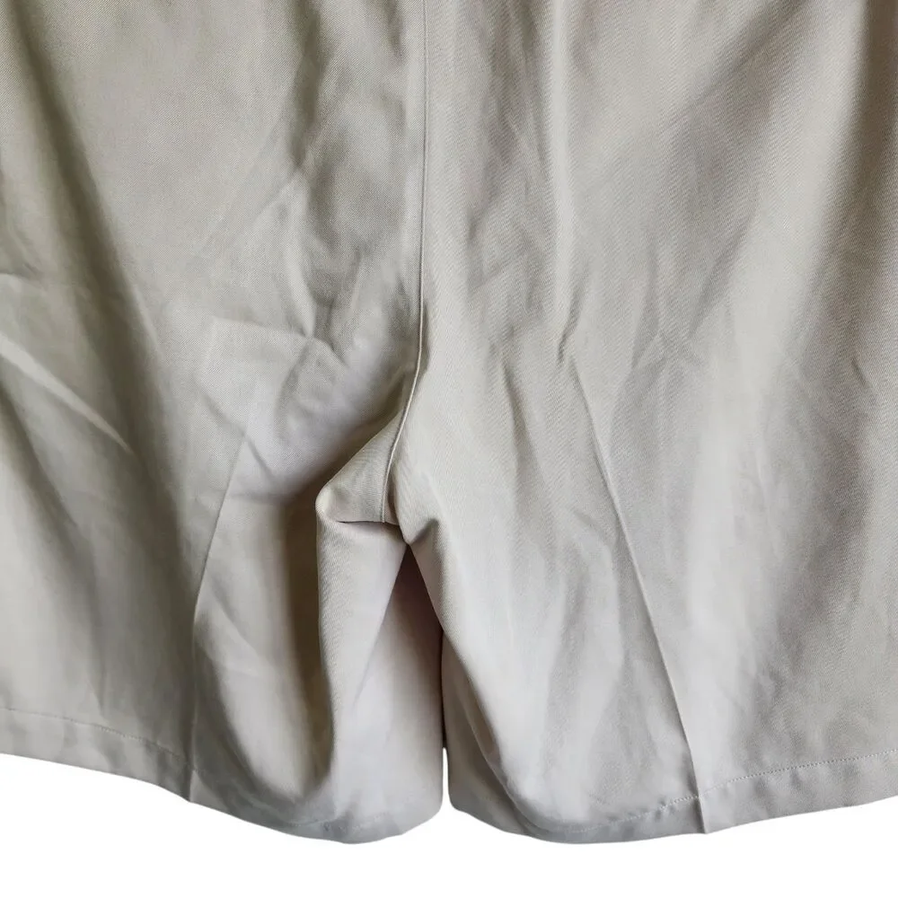 Nike Golf Shorts Mens Size 38 Tan Dri-Fit Performance Pleated Front Pockets