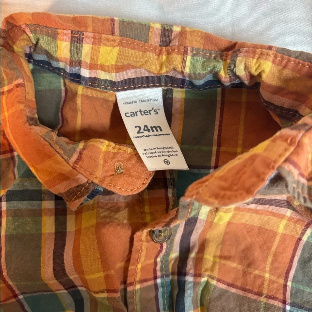 Carters stylish plaid