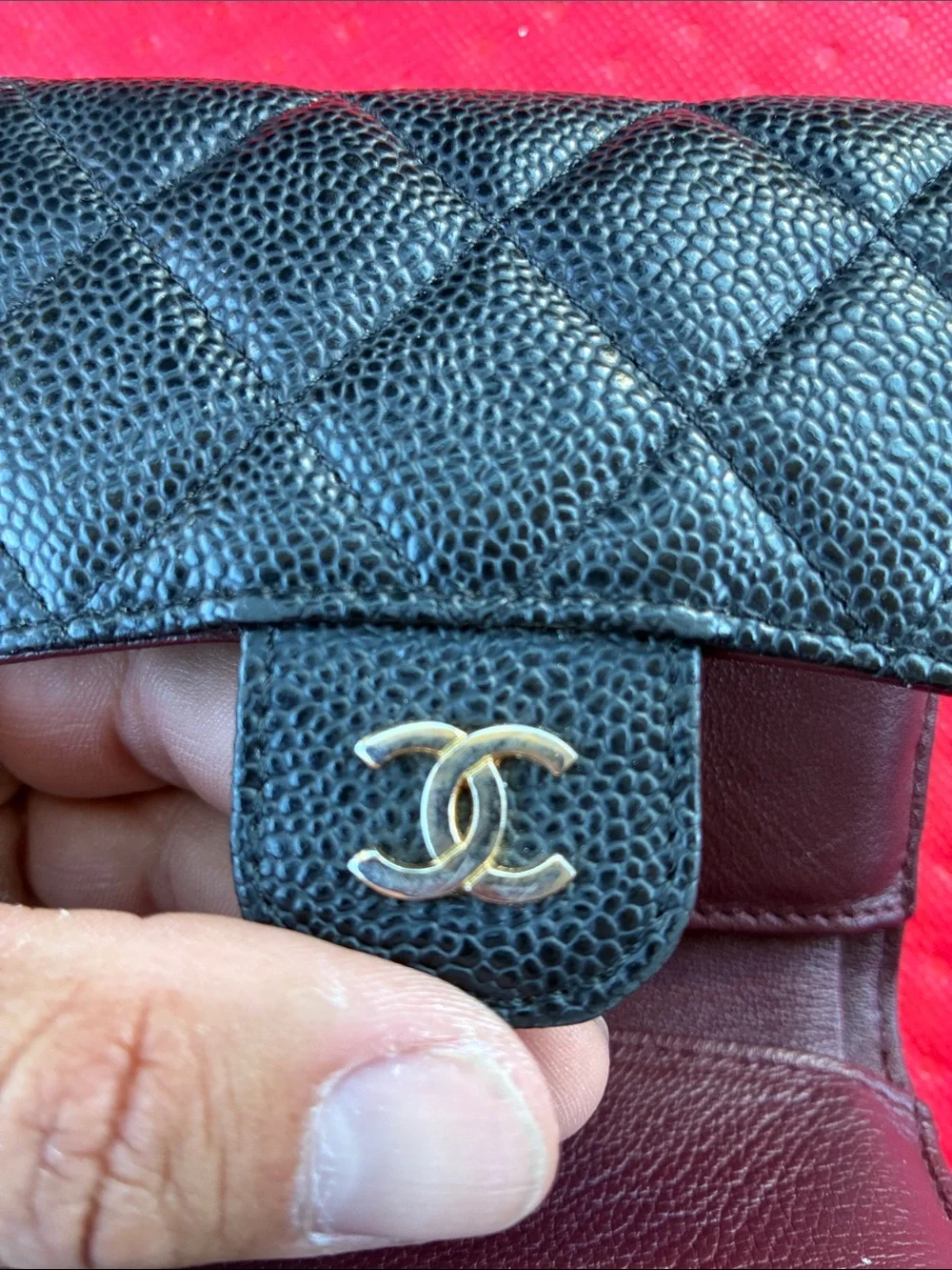 CHANEL compact wallet
