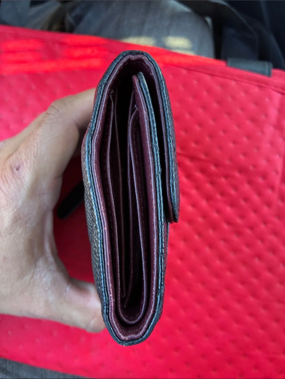 CHANEL compact wallet