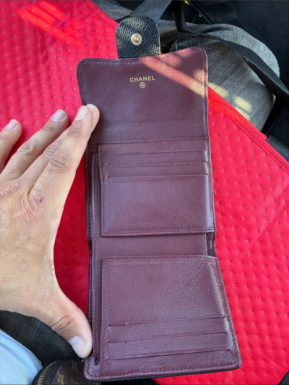 CHANEL compact wallet