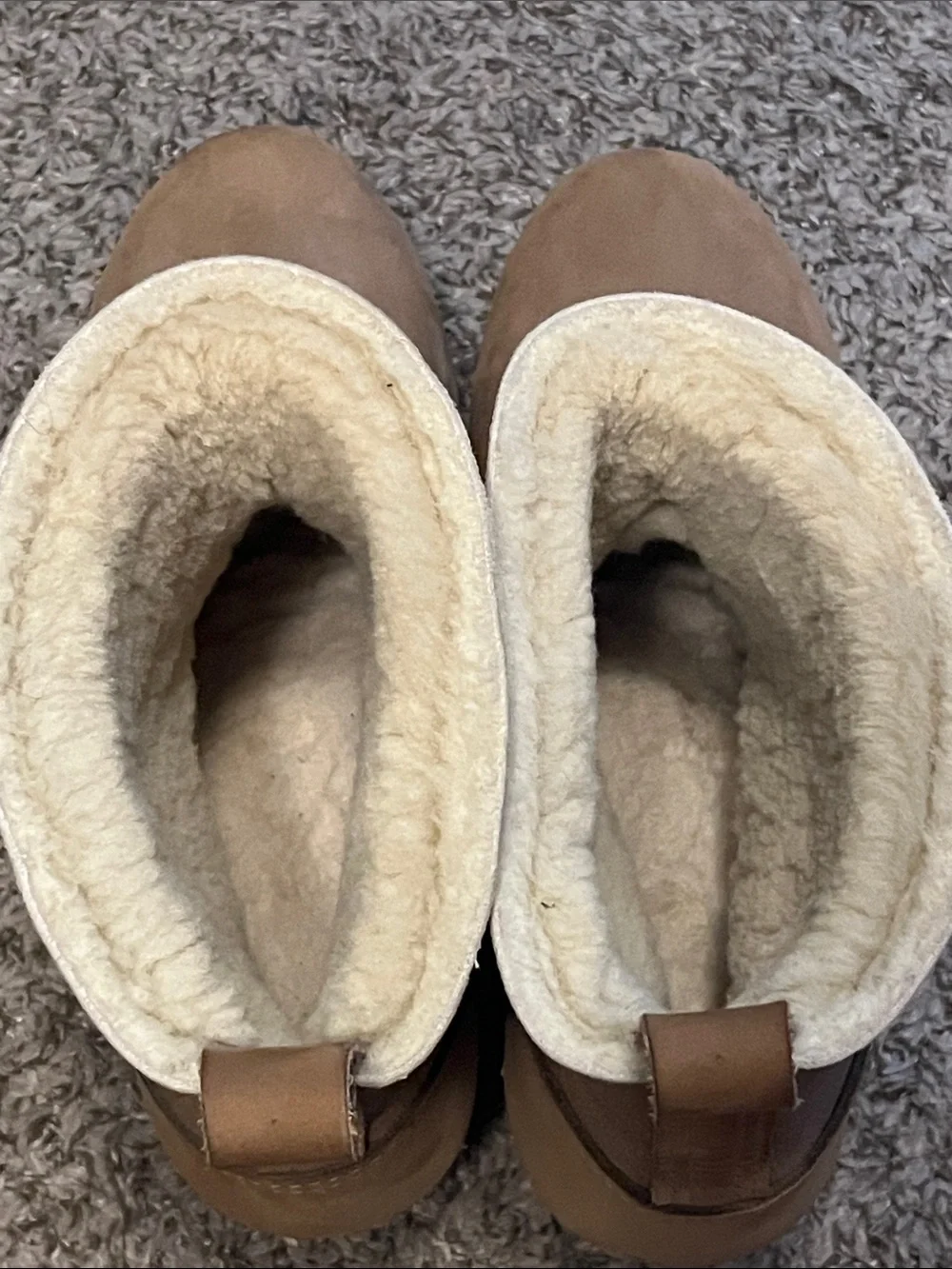 No. 6 shearling leather