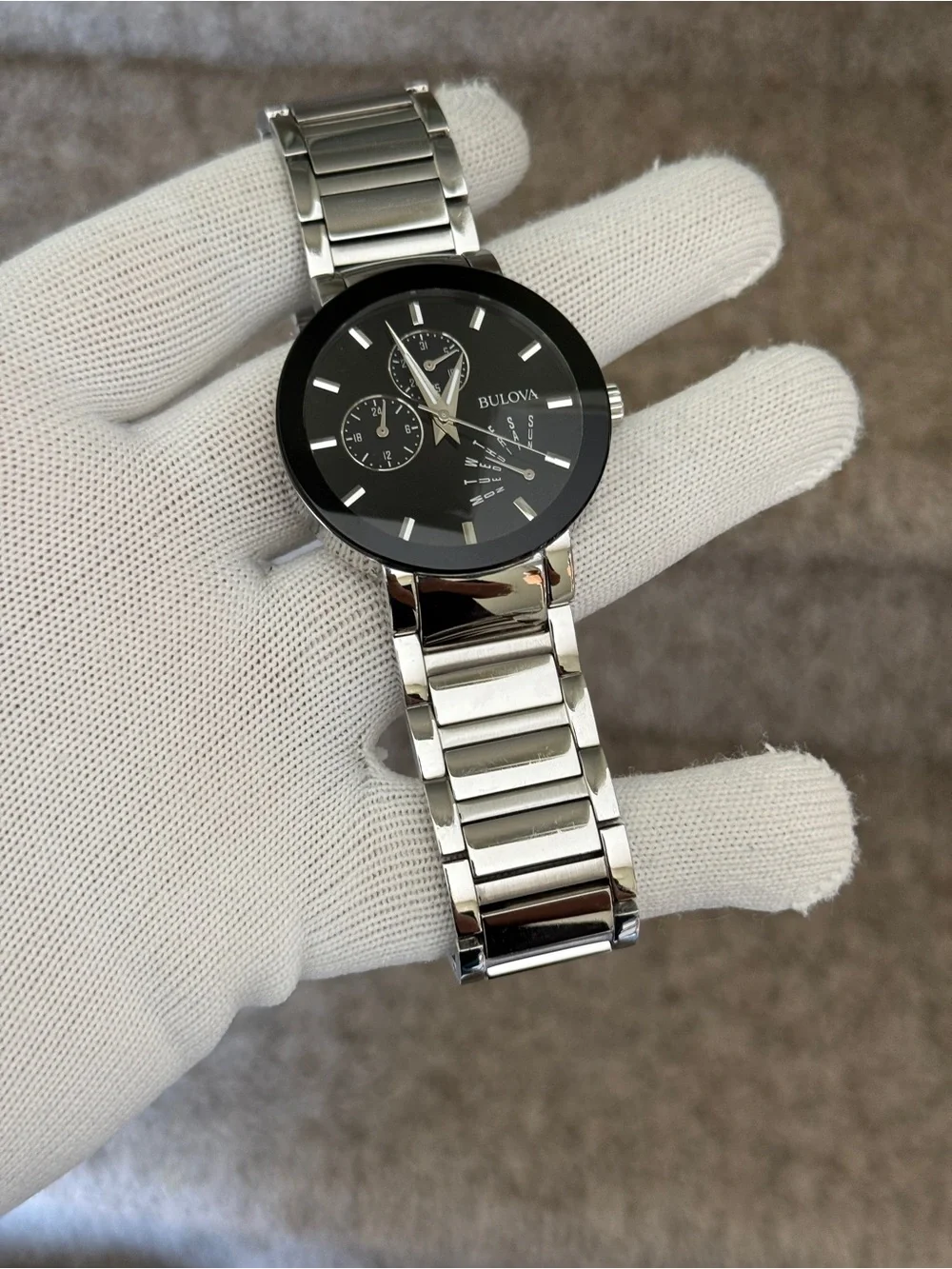Bulova timepiece glossy