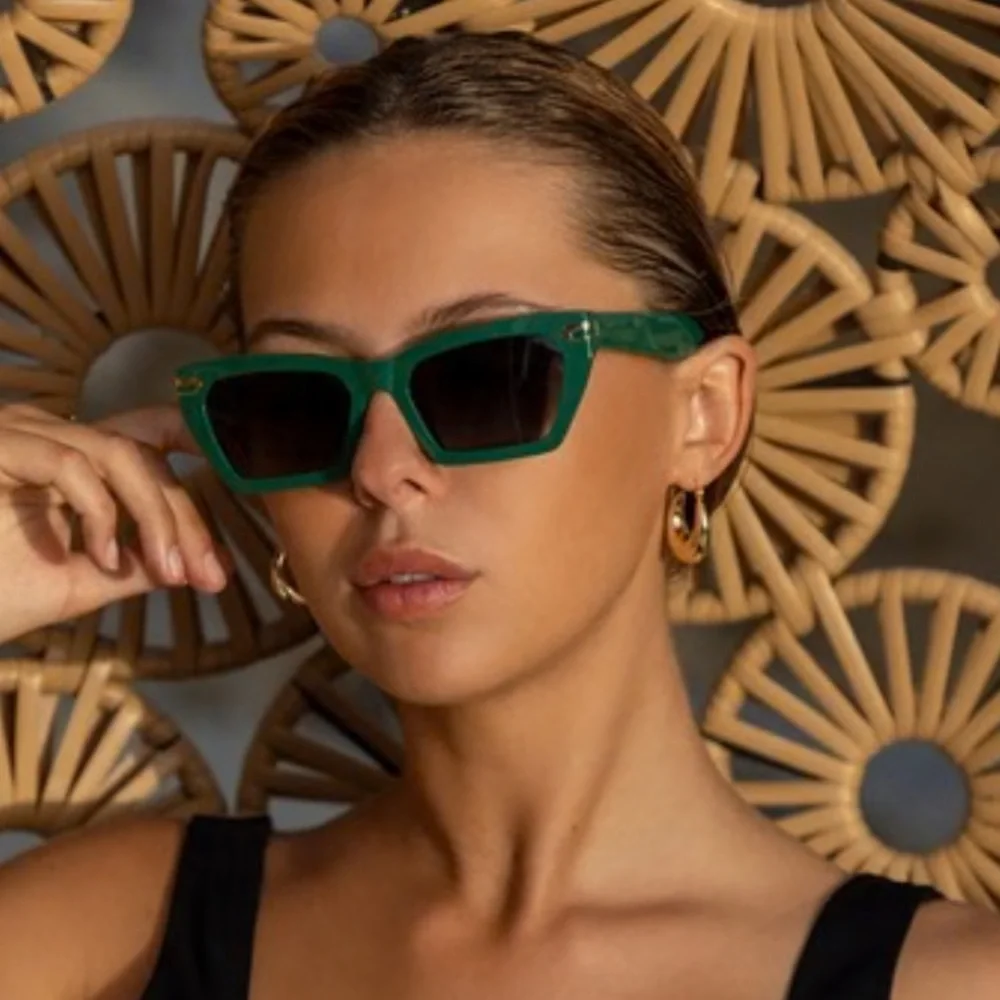 Emerald Green Women's Sunglasses - never been worn !