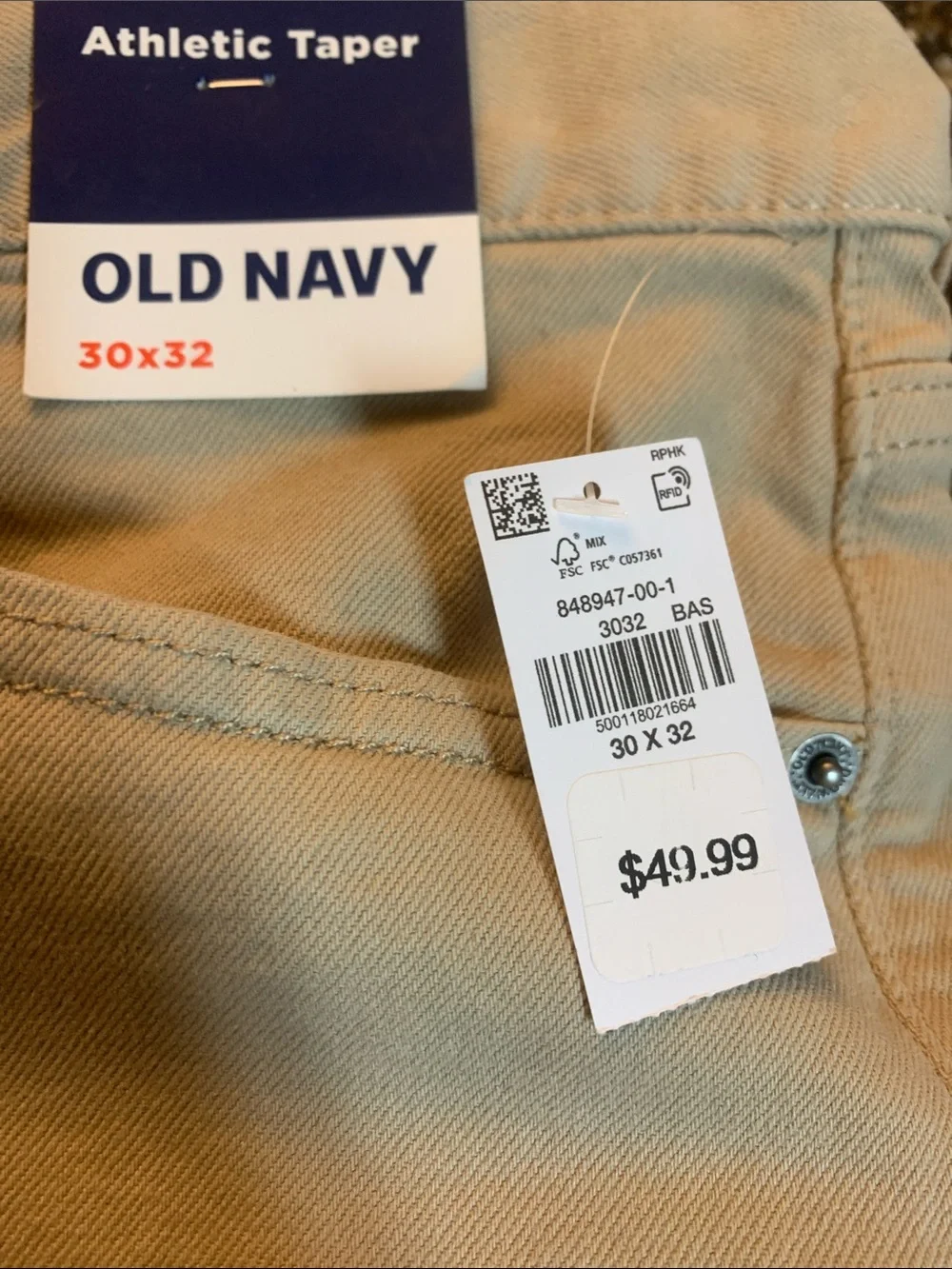 Old Navy straight cut