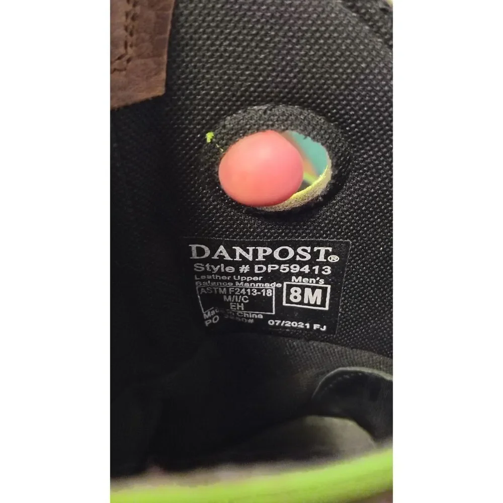 Dan Post Men's Storms Eye Waterproof EH Western Work Boots 8M