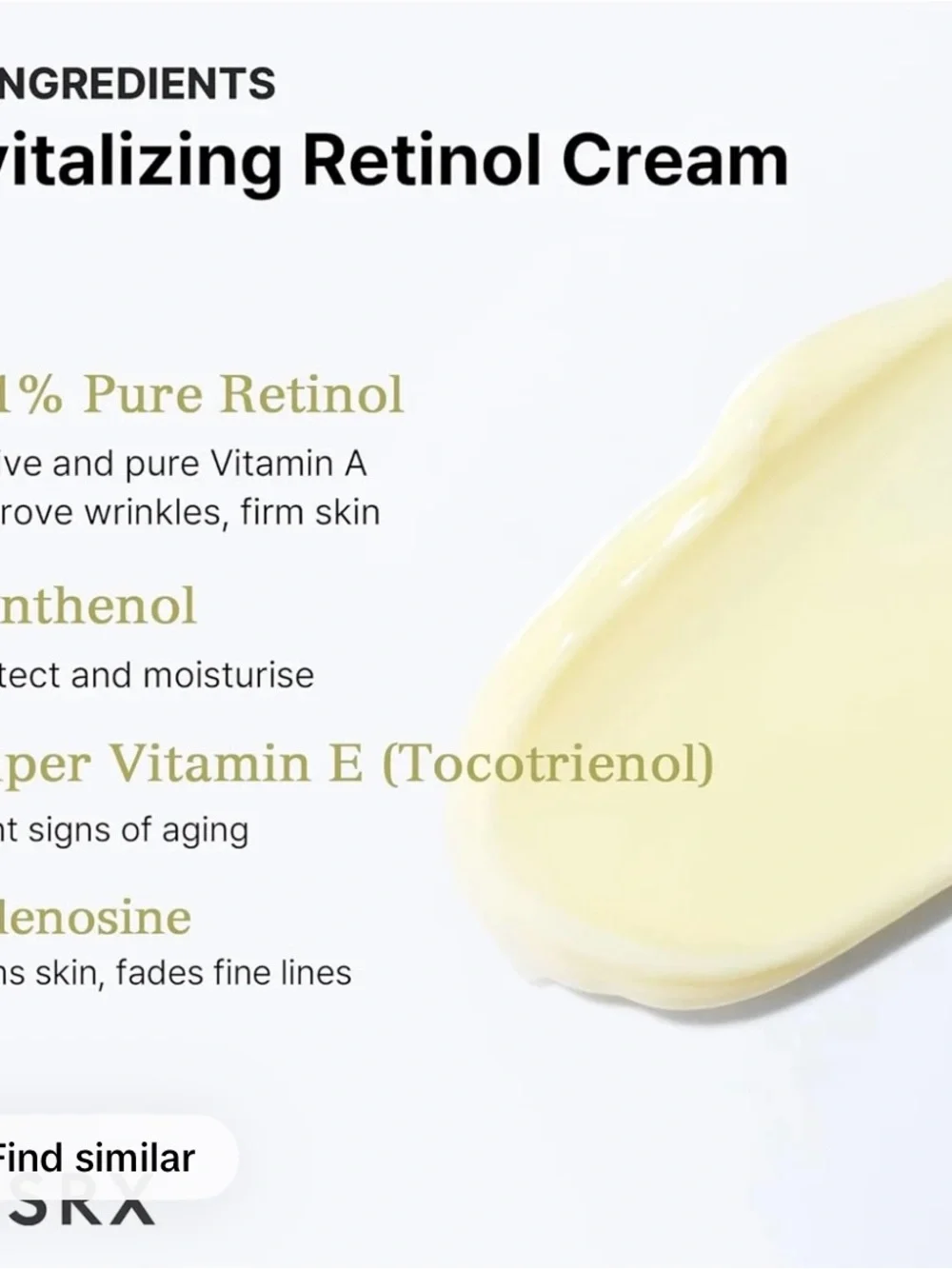 COS lightweight retinol